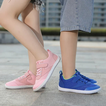 Wide Barefoot Shoes for Little & Big Kids – Boys & Girls Minimalist Sneakers, Lightweight Non-Slip Walking & Skate Flats