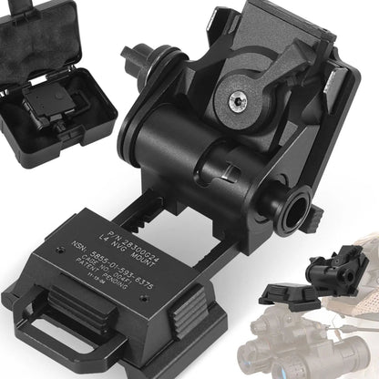 BOOIU Metal L4G24 NVG Helmet Mount Bracket - Holder for PVS15/PVS18 Goggles, Night Vision Stent, Tactical OPS Helmet Parts