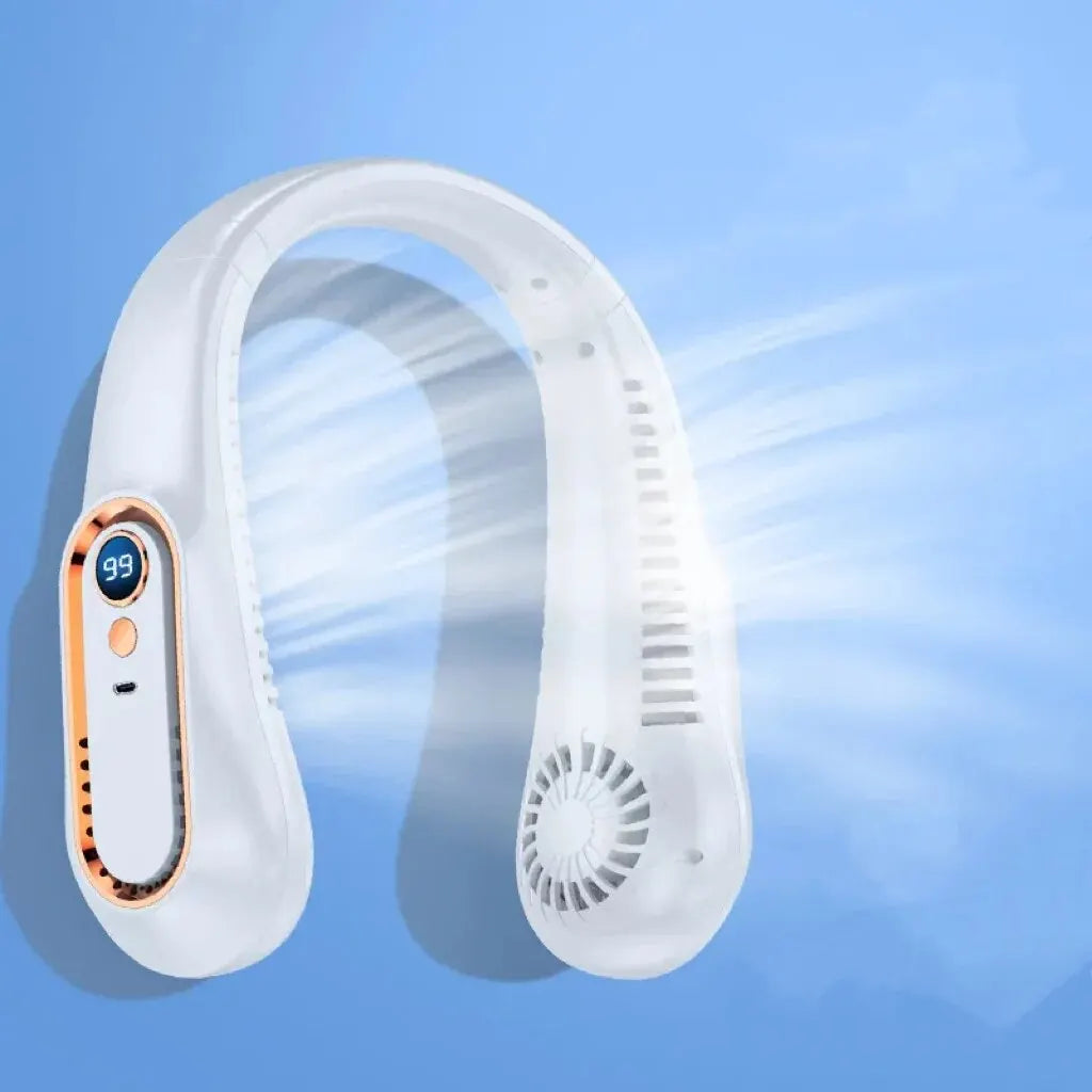 TINSOL USB Rechargeable Portable Ceiling Fan - Digital Display Hanging Fan for Office, Students, Sports & Travel