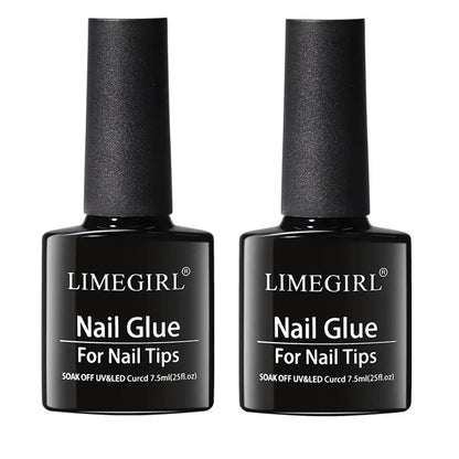 Limegirl 7.5ml UV Nail Glue Gel – Strong Multi-Function Gel for False Nails, Manicure, Hybrid Gellac Polish