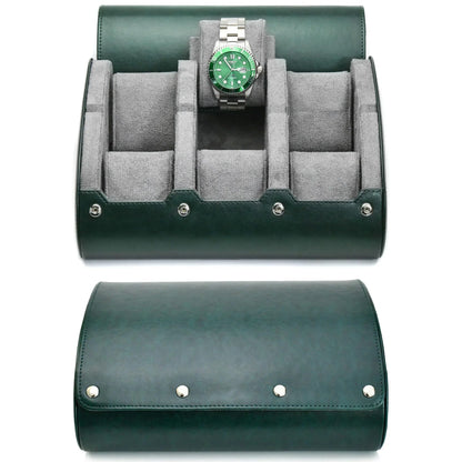 6-Slot Watch Travel Case – PU Leather Organizer Roll for Men & Women, Watch Display Storage Case