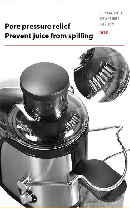 400W Juice Extractor — 22000RPM Motor, 3" Wide Chute, 2-Speed Juicer for Whole Fruits & Vegetables, Easy-Clean Design