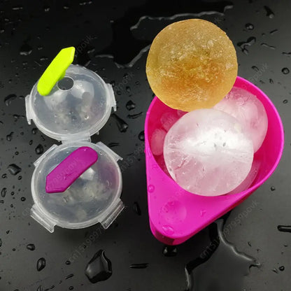 Silicone Ice Cube Maker Set (10–100Pcs) – Round DIY Ice Ball Mold for Cocktails, Kitchen & Bar Supplies Portable Ice Tray