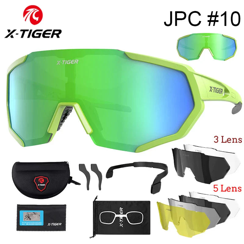 X-TIGER Polarized Cycling Glasses — Photochromic MTB & Road Bike Sunglasses for Sports
