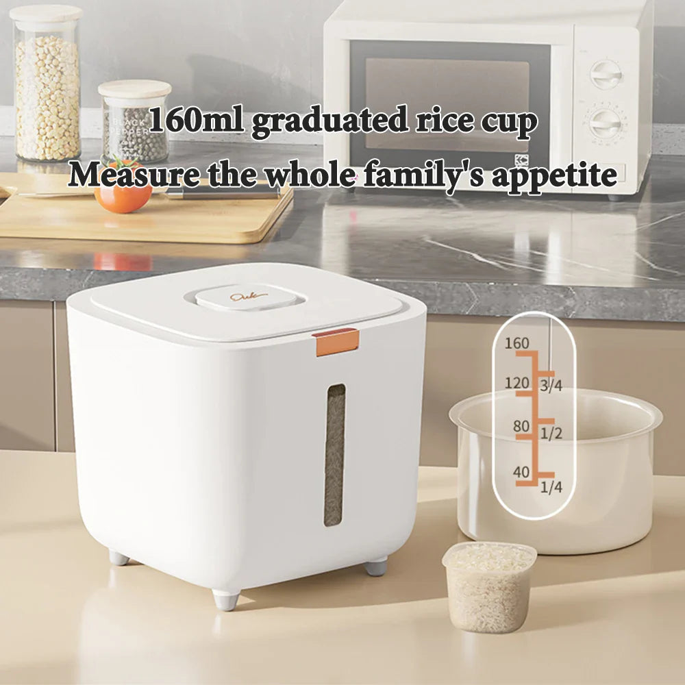 Insect-Proof Moisture-Proof Rice Box: Sealed Jar Grain Kitchen Container - 5/10KG Storage Box with Lid for Kitchen Storage
