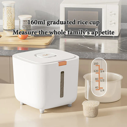 Insect-Proof Moisture-Proof Rice Box: Sealed Jar Grain Kitchen Container - 5/10KG Storage Box with Lid for Kitchen Storage