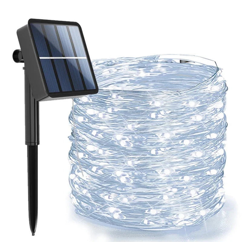 Solar LED String Lights - Waterproof Outdoor Garden, Patio & Christmas Decor