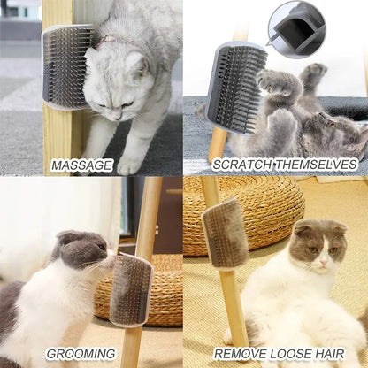 Massage Pet Brush - Corner Hair Removal, Beauty Clean Corner Brush with Removable Design