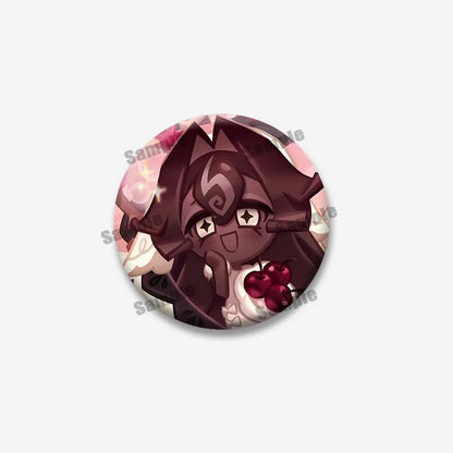 Cookie Run Kingdom Shadow & Milk Button Brooch – Cute Cartoon Enamel Pin for Bags, Clothing & DIY Accessories