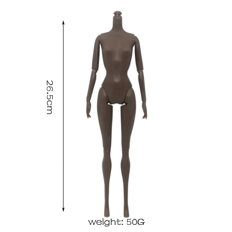 30cm Black Female Doll – Fashion Dress & Shoes, Brown Hair African Doll for Girls, Birthday Gift
