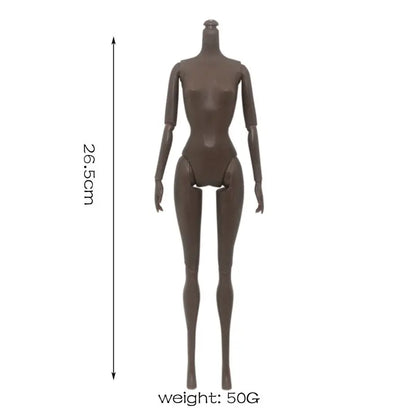 30cm Black Female Doll – Fashion Dress & Shoes, Brown Hair African Doll for Girls, Birthday Gift