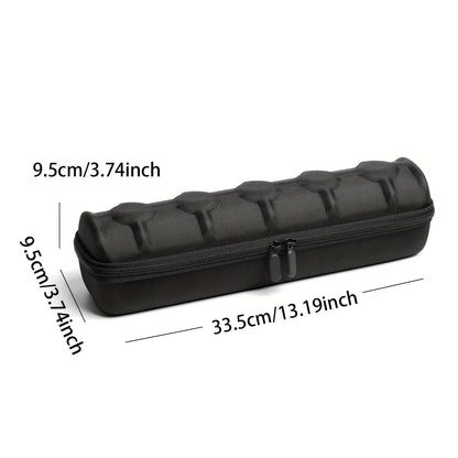 5-Slot Watch Case Travel Organizer — Hard Shell with Pillow Insert, Smartwatch Storage & Gift-Ready (Black)