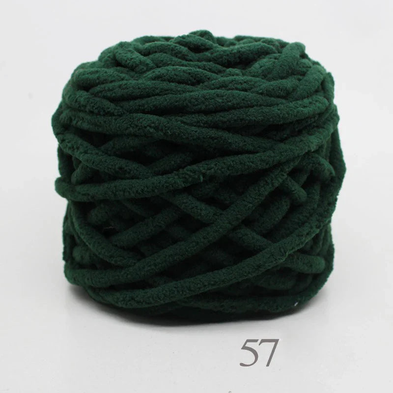 3PCS 300g Soft Chenille Knitting Yarn – Thick Ice Strip Cotton Wool Yarn for DIY Handmade Blankets, Scarves & Craft Projects