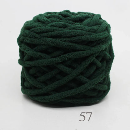 3PCS 300g Soft Chenille Knitting Yarn – Thick Ice Strip Cotton Wool Yarn for DIY Handmade Blankets, Scarves & Craft Projects