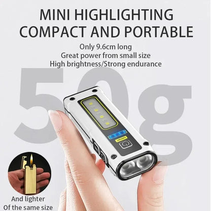 Super Bright LED Work Lamp with Magnet, SOS Alarm, Power Bank, and Waterproof Emergency Flashlight - New Design
