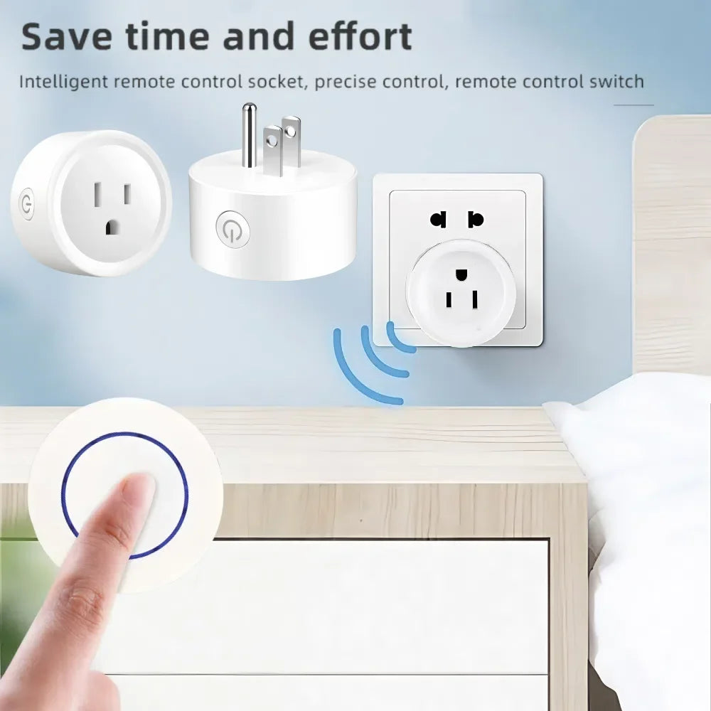433MHz Wireless Remote Control Power Outlet Plug 15A 3000W – US Standard RF Socket for Lights, Fans & Home Appliances