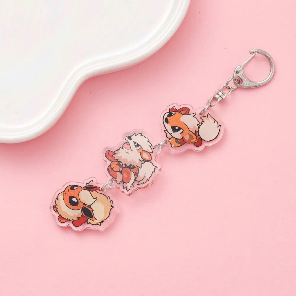 Anime Acrylic Keychain – Cute Cartoon Car Bag Pendant, Creative Gift for Friends & Fans, Fun Keyring Charm