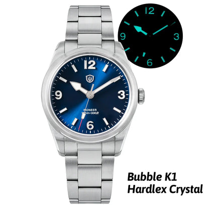 Watchdives WD1960S V2 36mm Vintage Cream Quartz Watch – VH31 Sweep Seconds, K1 Sapphire, Luminous Stainless Steel Men’s Watch