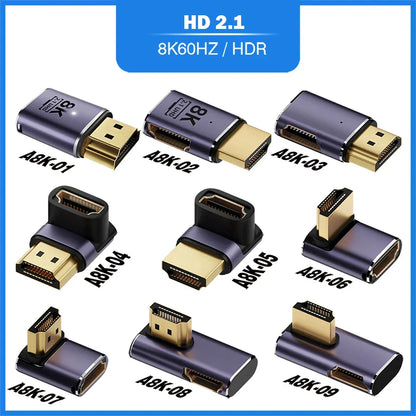 HDMI-Compatible Cable Adapter – Mini/Micro HDMI to HDMI 2.1 Converter, 48Gbps, 8K60Hz, 4K120Hz for PS4, PS5, Laptop, PC, Projector