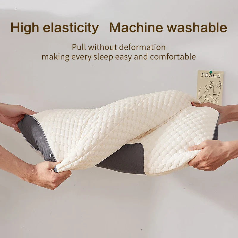 2024 Orthopedic Cervical Neck Pillow | Soybean Fiber Massage Sleep Pillow for Neck Support & Relaxation | SPA-Style Sleeping Aid