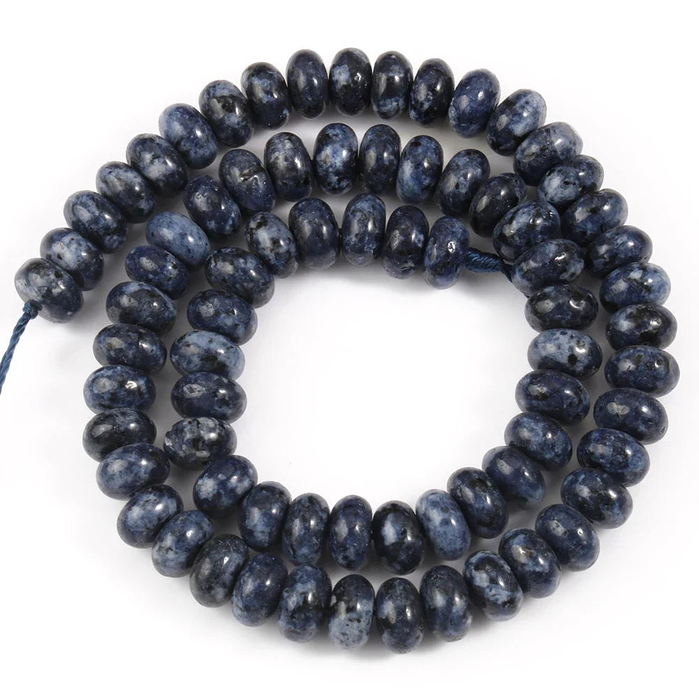 Natural Stone Rondelle Beads - 5x8mm Tourmaline, Citrine & Quartz Loose Beads for DIY Bracelets