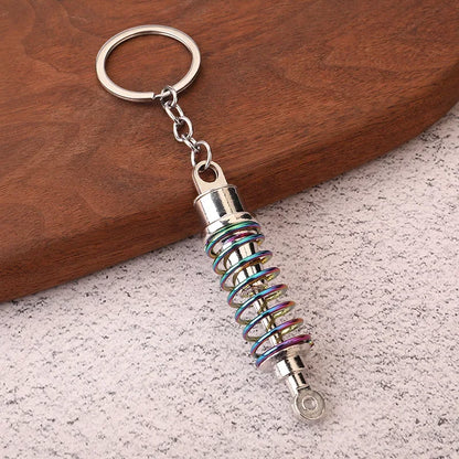 Creative Gear Head Keychain – Speed Gearbox & Turbo Hub Brake Disc Pendant for Car Keys, Shock Absorber Keyring