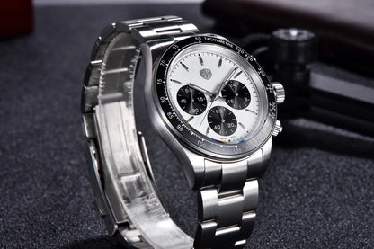 RollsTimi Men's Watch 2024 – Luxury Japan VK63 Quartz Chronograph, Sapphire Glass, Stainless Steel Wristwatch