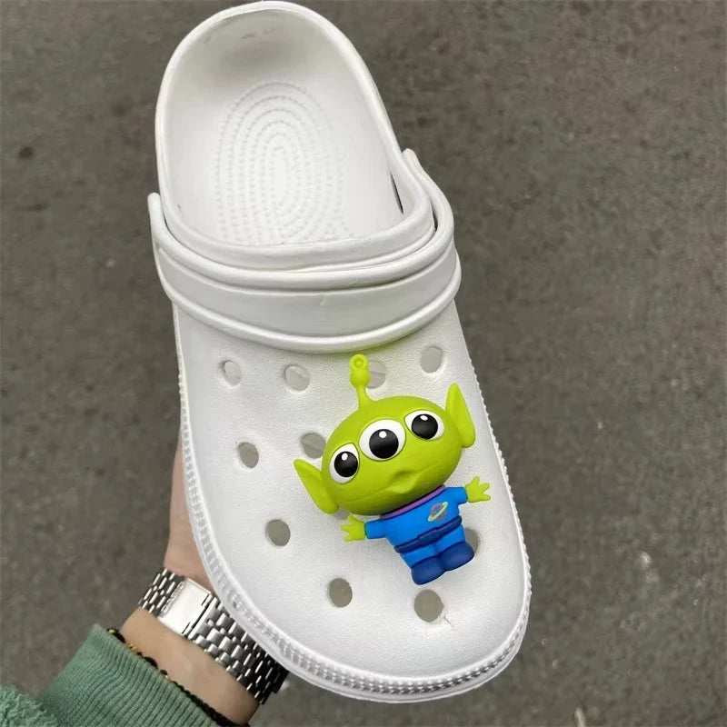 Toy Story Shoe Charms Set - Buzz Lightyear, Woody & Alien DIY Decorations for Clogs and Sandals