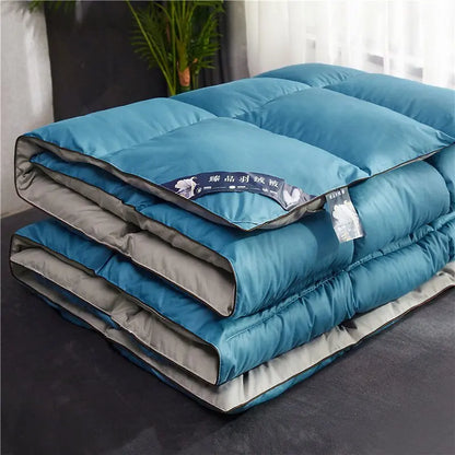 95% White Goose Down Quilt – Winter Cotton, Thick & Lightweight, High-Quality Breathable Household Comforter