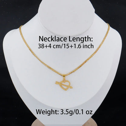 Luxury Gold Stainless Steel Letter Necklace – Minimalist Women’s Jewelry for Daily Wear & Gift