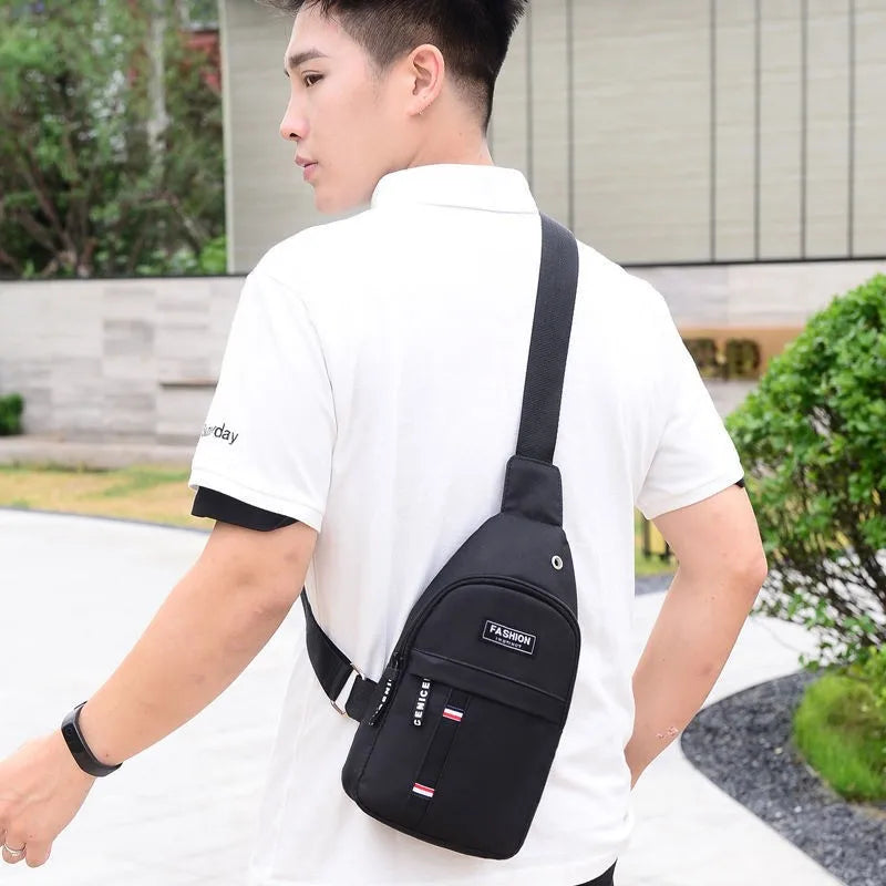 Men’s Waterproof Large-Capacity Fanny Pack — Adjustable Strap Waist Bag for Travel, Running, Hiking & Cycling