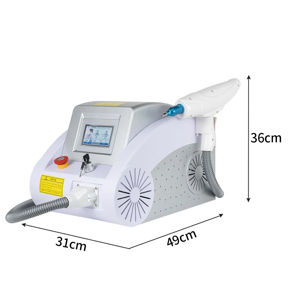 Q-Switch ND YAG Laser Machine – Tattoo & Eyebrow Removal, Mole & Freckle Whitening (532nm 755nm 1064nm)