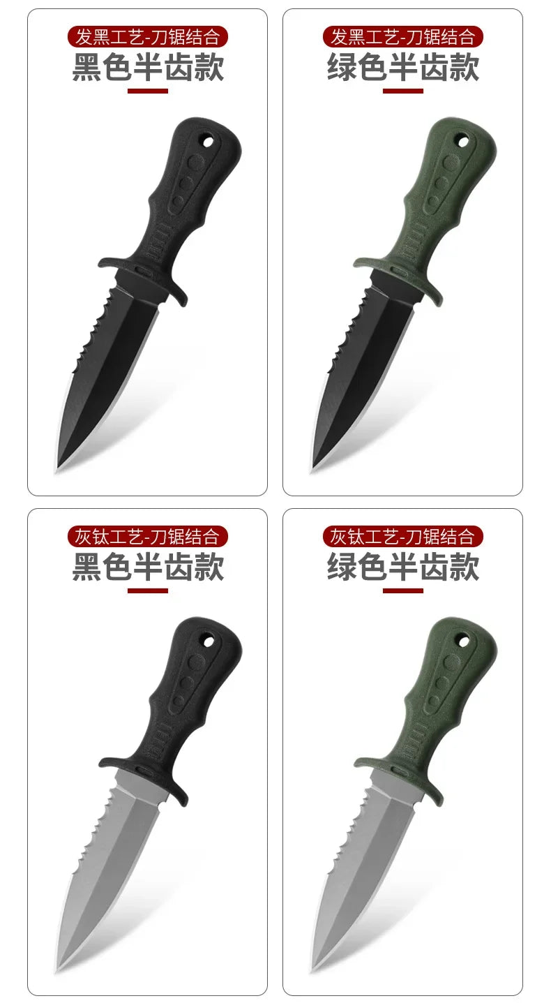New Mini Tactical Neck Knife – Women's Self-Defense Outdoor Knife, Portable Camping & Fruit Knife