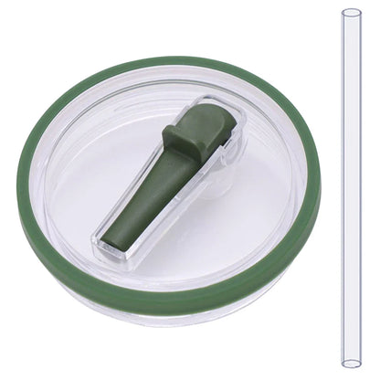 40oz Tumbler Flip Straw Lid – Spill-Proof, Reusable Replacement Cover for Stanley Cups
