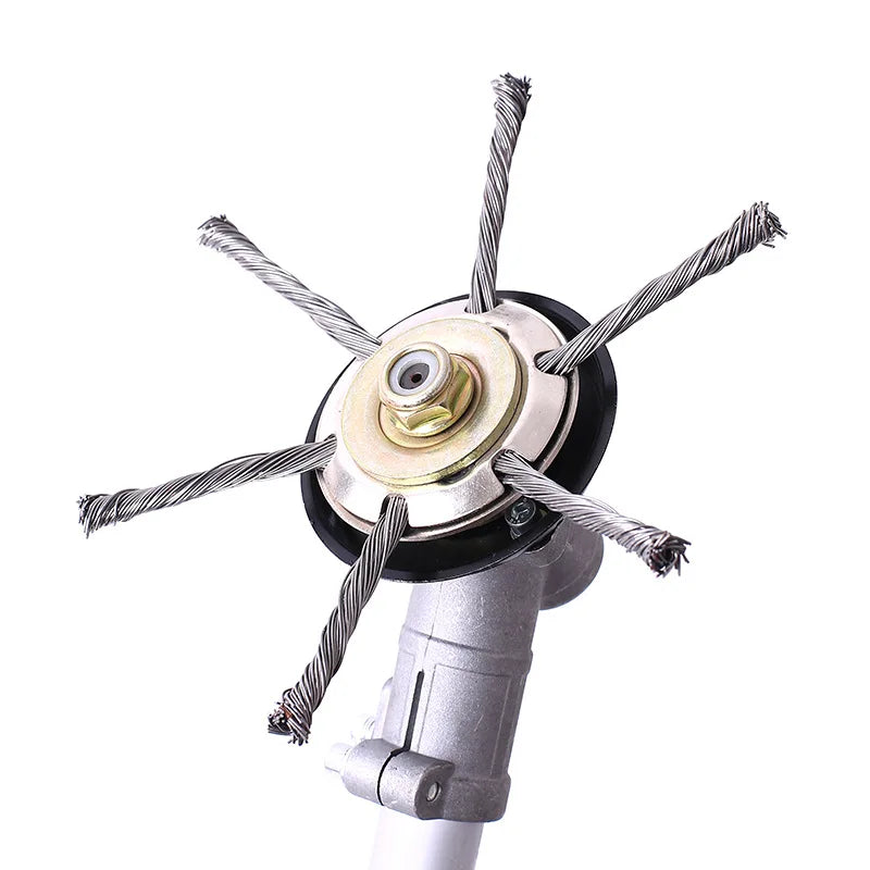 9 Inch Steel Grass Trimmer Head – 3/6 Cutter Brush Cutter Blade Wire Weed Trimmer Attachment for Garden Lawn Power Tool