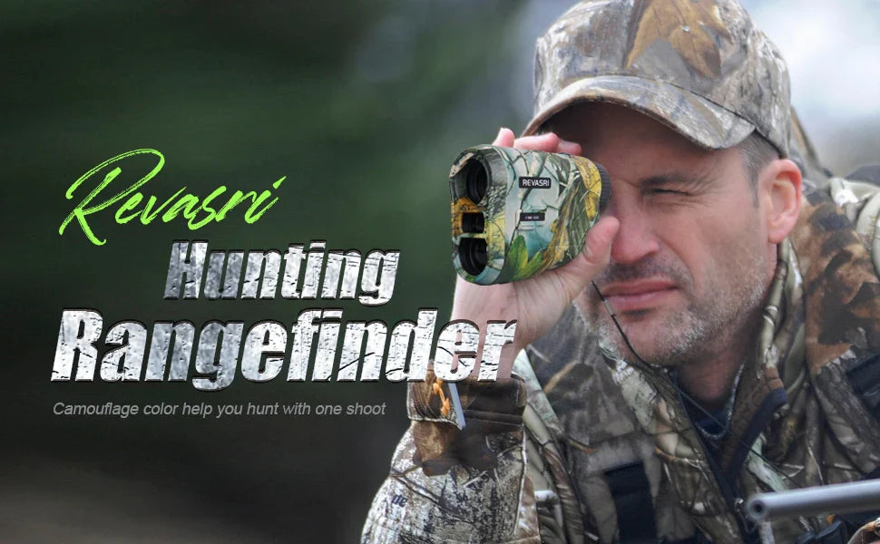 REVASRI Hunting Laser Rangefinder – 1000 Yards, Rechargeable Battery, Target Acquisition Tech