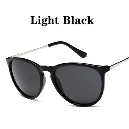 Metal Frame Vintage Round Sunglasses — Reflective UV Protection Shades for Men & Women
