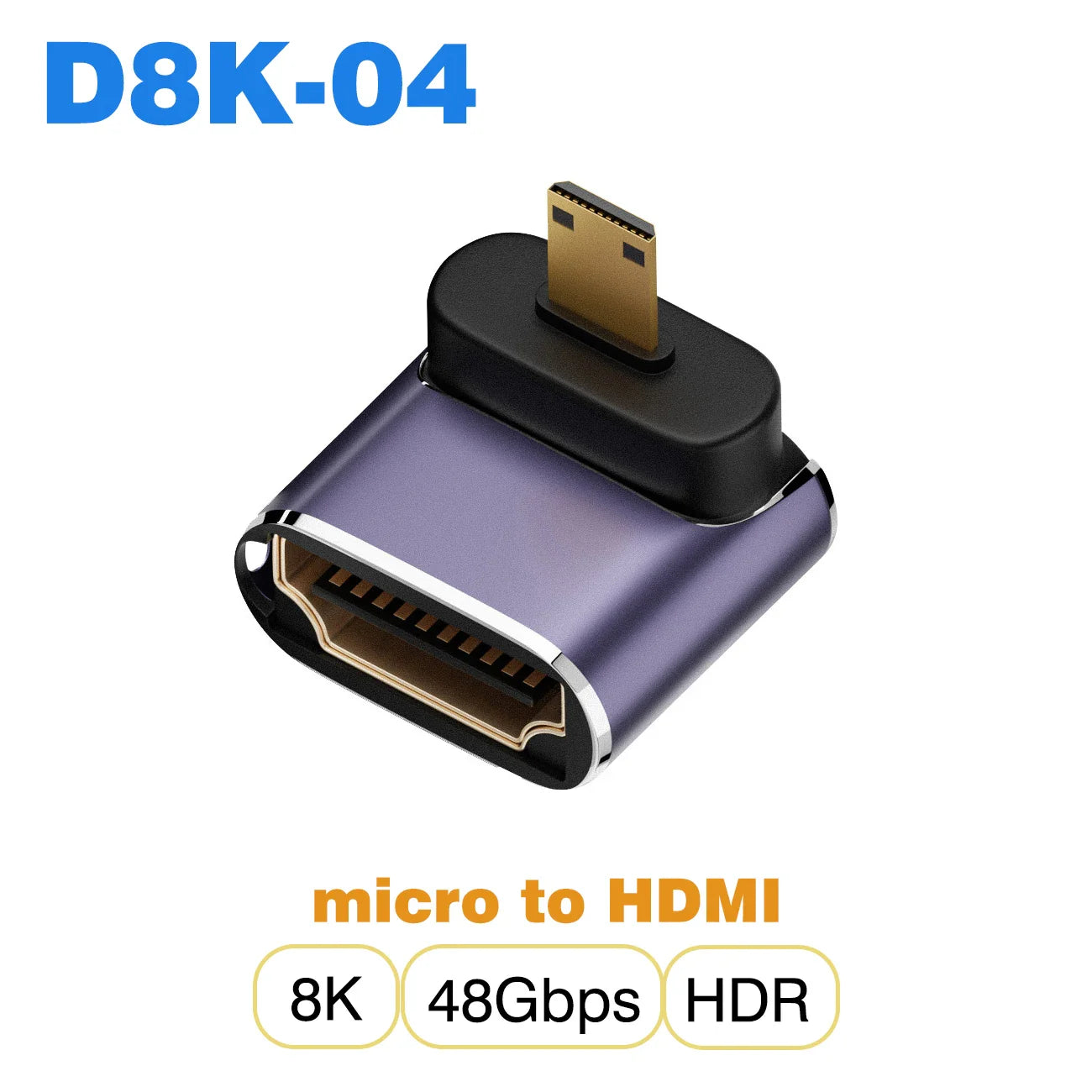 HDMI-Compatible Cable Adapter – Mini/Micro HDMI to HDMI 2.1 Converter, 48Gbps, 8K60Hz, 4K120Hz for PS4, PS5, Laptop, PC, Projector