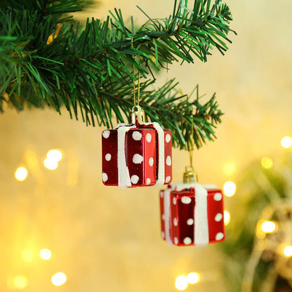 Christmas Tree Hanging Ornament – Red & White Candy Cane Pendant for Xmas, Home Decor & New Year 2024