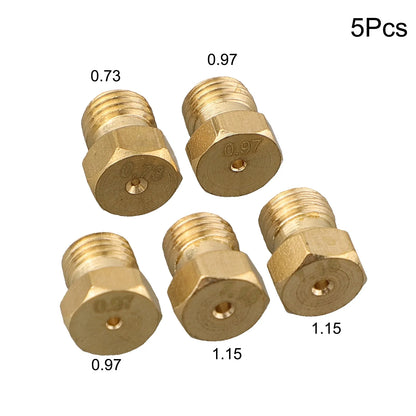 5PCS Burner Gas Conversion Kit – M6 X 0.75 Thread Nozzles for Natural Gas to LPG Hob, Kitchen Parts