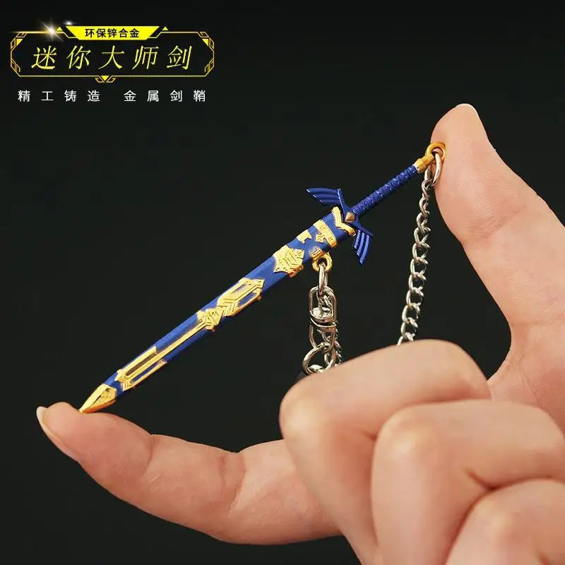Zelda Link Master Sword Keychain – Openable Alloy Cosplay Key Holder for Kids & Fans