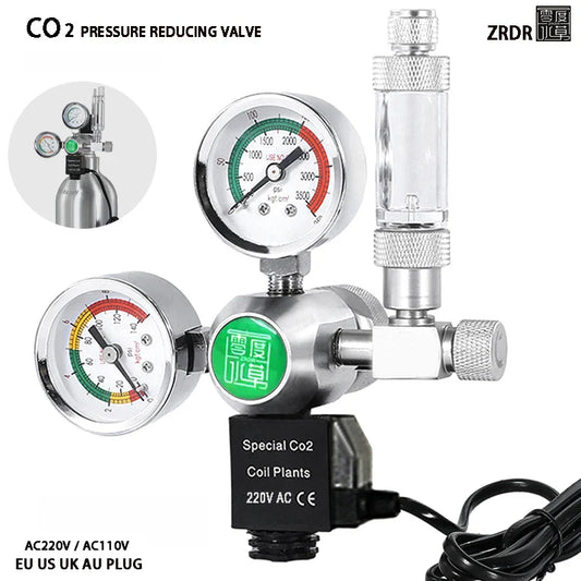 DIY CO2 Regulator for Aquarium – Solenoid Bubble Counter & Pressure Reducing Valve for Fish Tank CO2 Control System