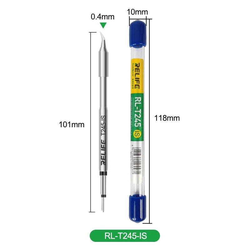 RELIFE Super Fine Soldering Tips C210 C245 C115 – Professional Iron Tips for GVM T210 T115 Stations