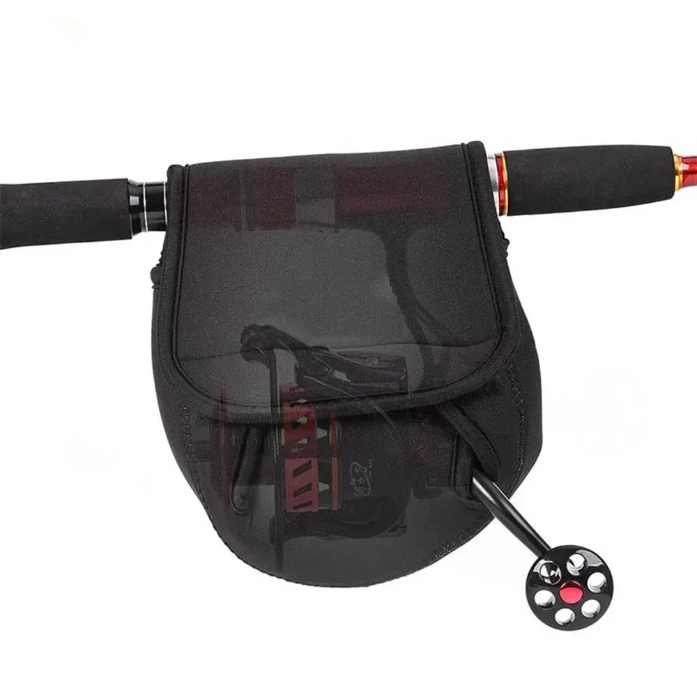 Waterproof Neoprene Fishing Reel Cover Bag – S/M/L Spinning Reel Protective Storage Case for Outdoor Fishing Gear Protection