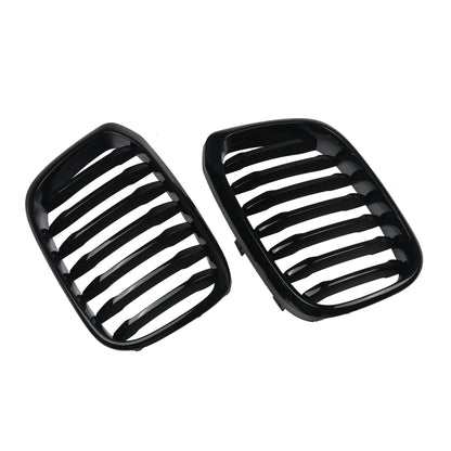 MagicKit Front Bumper Grill for BMW X3 X3M G01 & X4 G02 (2018-2020) — Gloss Black Single Slat Sport Style Replacement