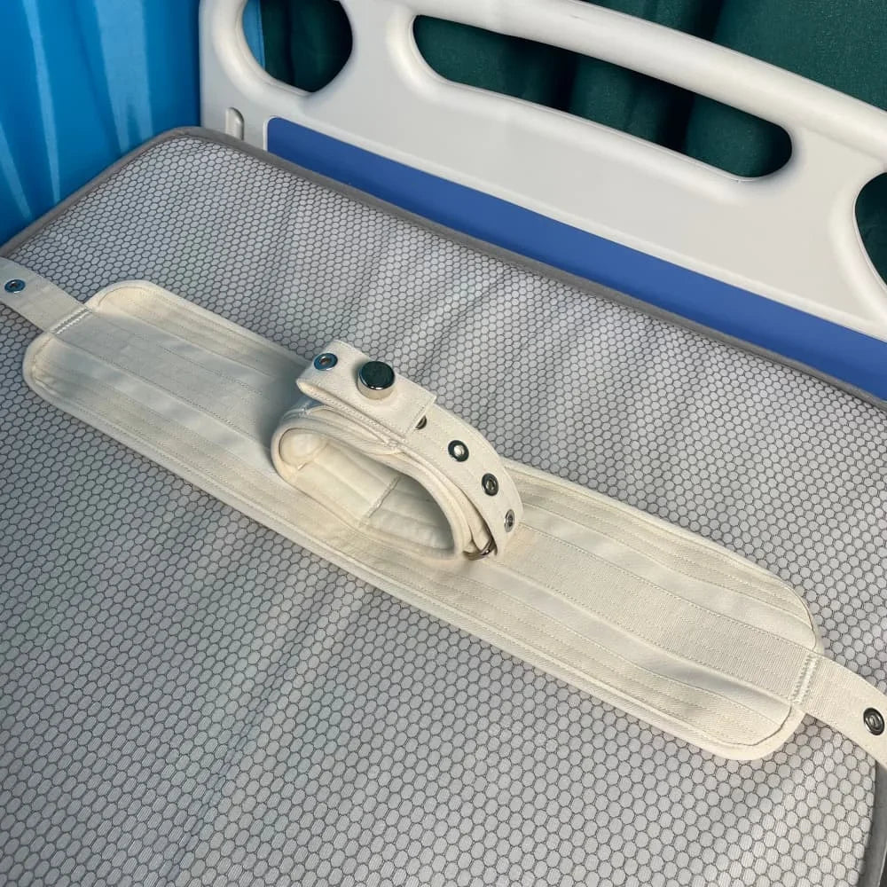 Adjustable Neck Restraint Strap - Beige Neck Brace Fixing Belt for Secure Support
