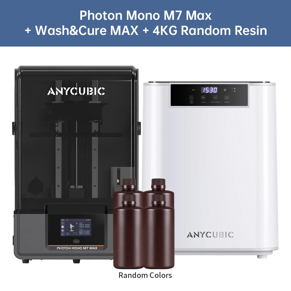ANYCUBIC Photon Mono M7 Max 3D Printer — Ultra-Large 14.7L LCD Resin Printer with 298x168x300mm Build Volume
