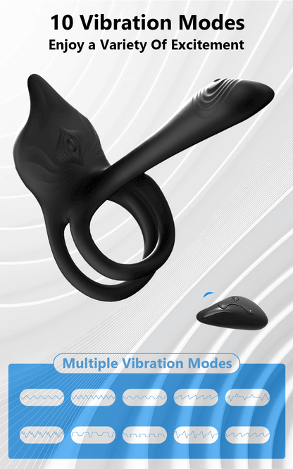 Wireless Remote Vibrating Penis Ring – Couples Cock Ring Stimulator for Delay Ejaculation and Enhanced Pleasure