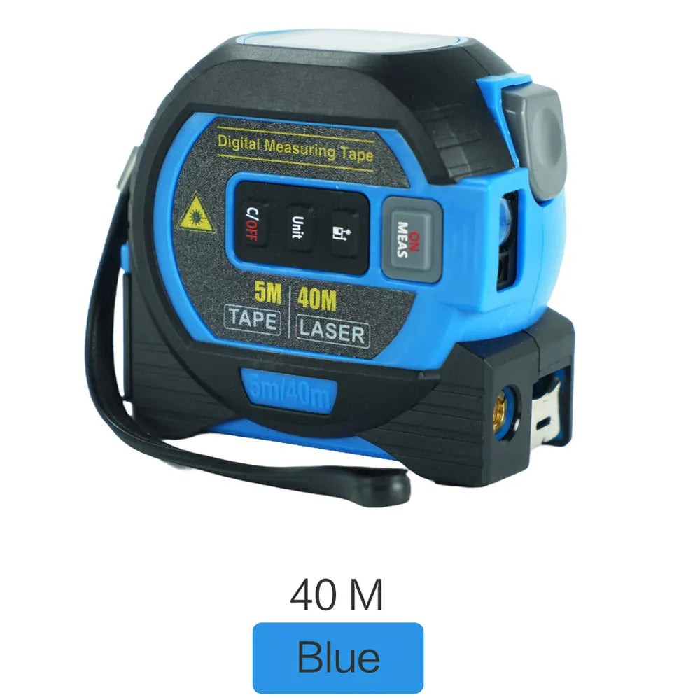 3-in-1 Laser Distance Measure 40/60M — Infrared Smart Ruler High-Precision Measuring Tool