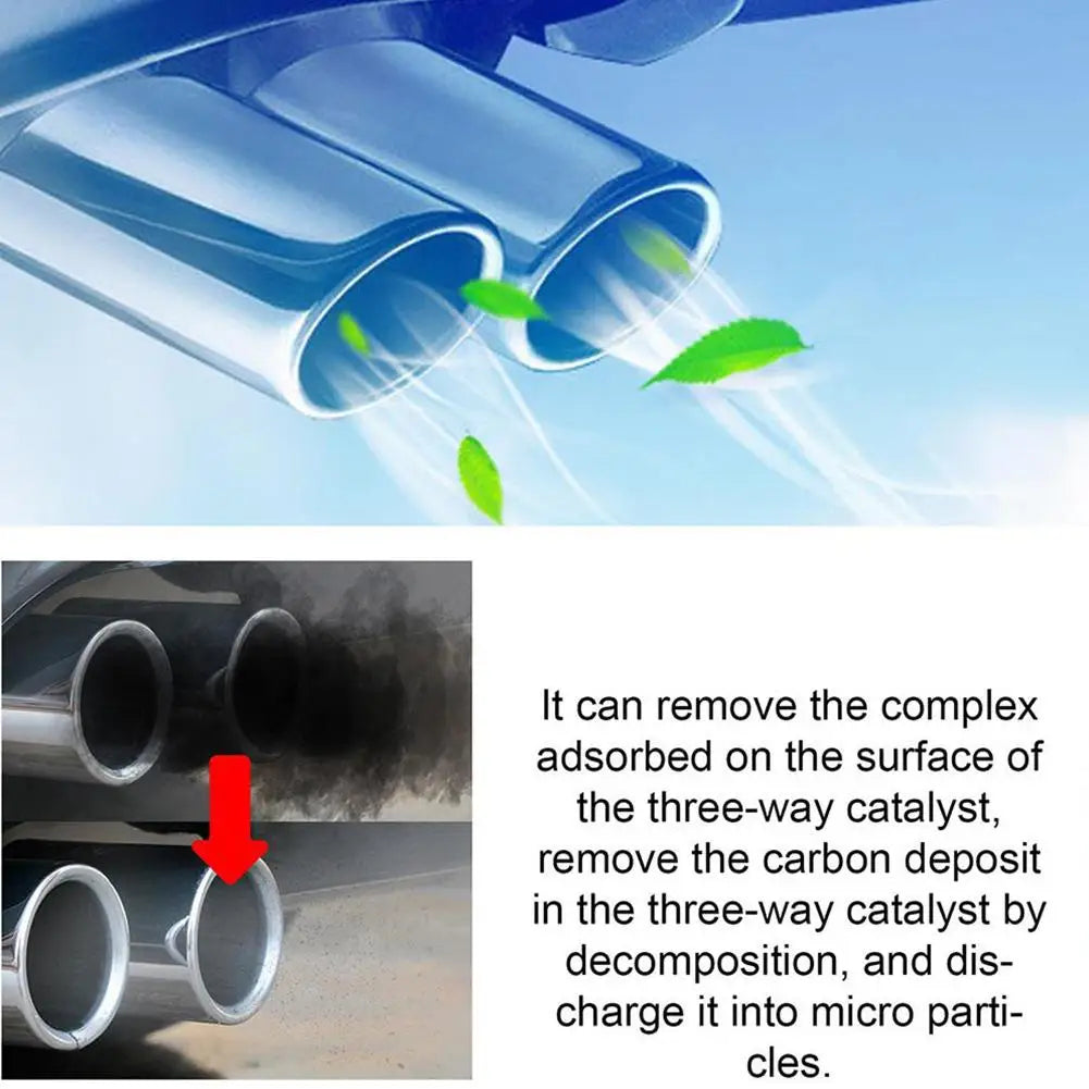 Car Catalytic Converter Cleaner - 3pcs 120ml Engine Fuel System Cleaning Booster Additive